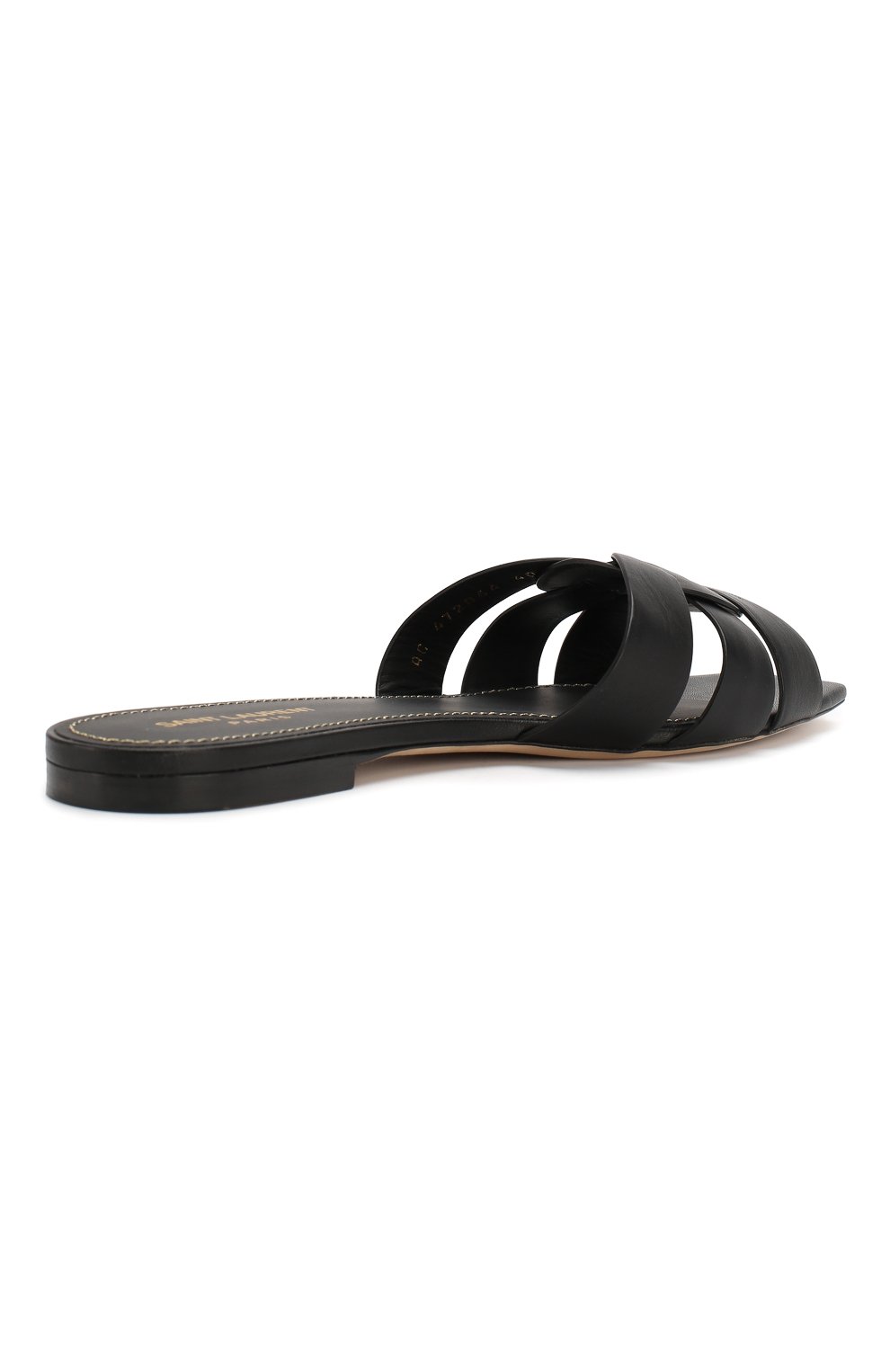 Кожаные шлепанцы nu pieds SAINT LAURENT, арт. 472064/BDA00, фото 4