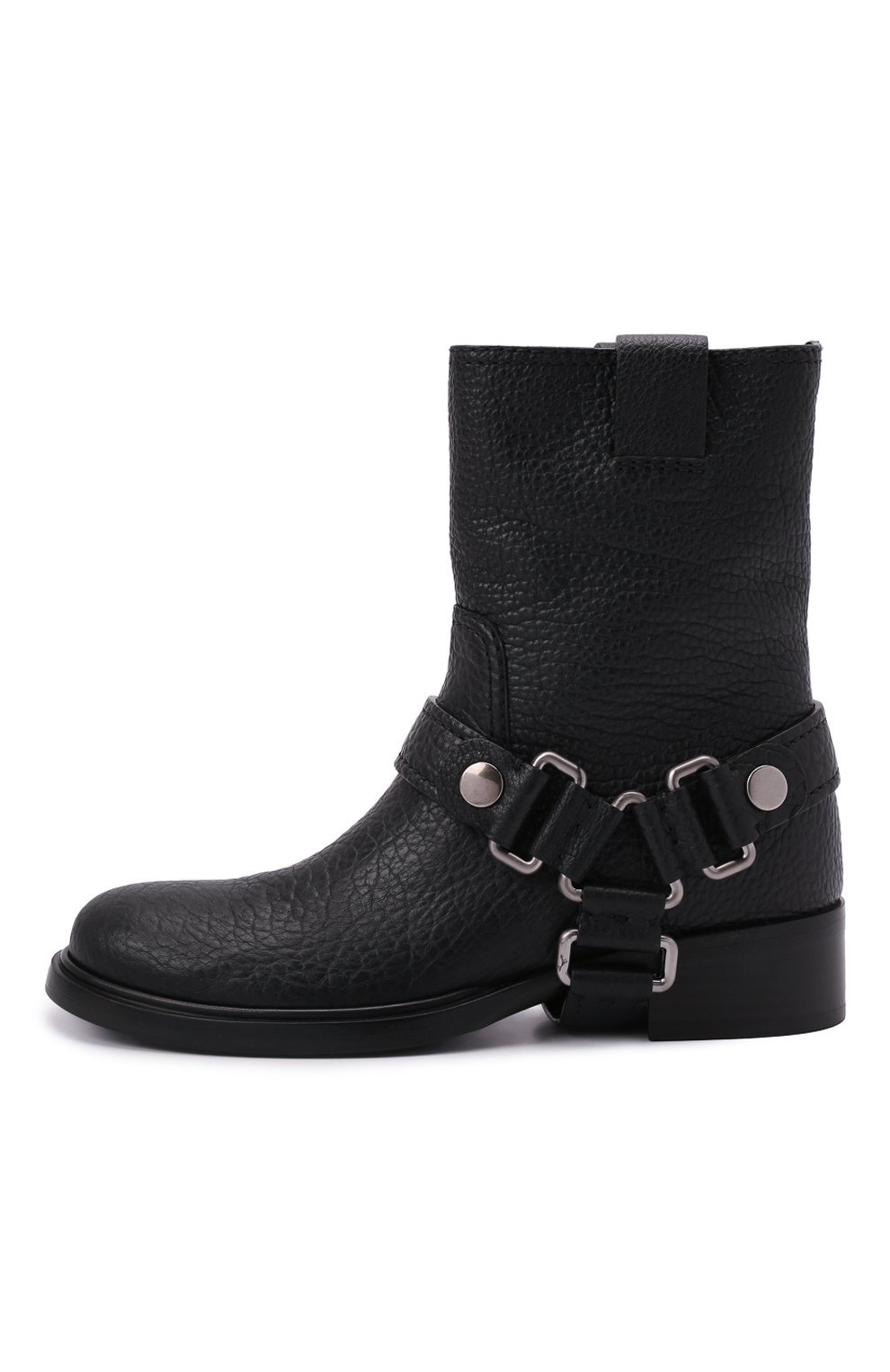 Кожаные ботинки MIU MIU, арт. 5U555D-951-F0002-040, фото 4