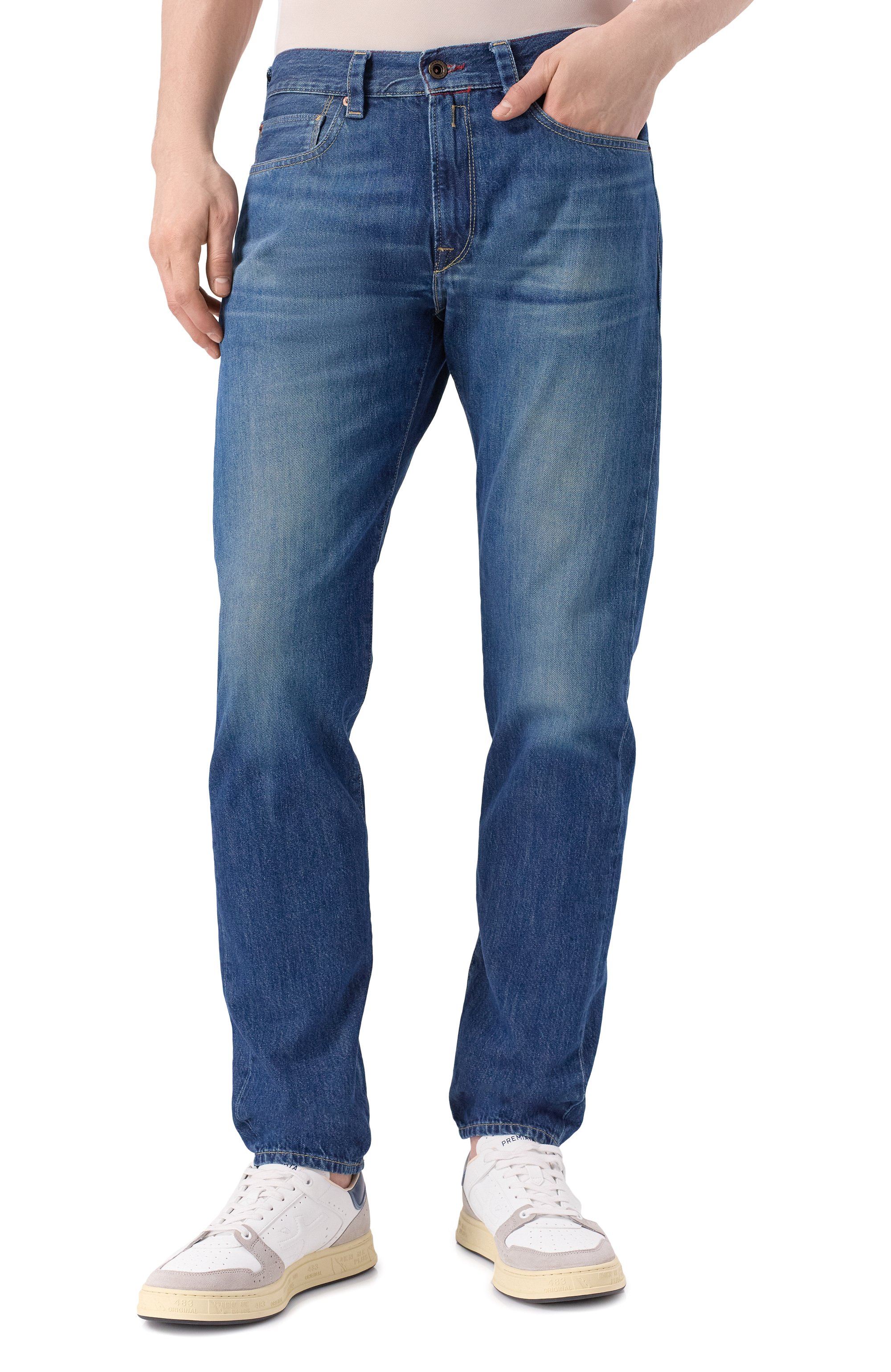 Джинсы neaal REPLAY синего цвета по цене 22500 руб., арт. M1038R.000.814 836, фото 3 Джинсы neaal REPLAY, арт. M1038R.000.814 836, фото 3