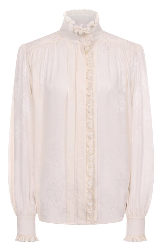 Шелковая блузка Chloé CH25WHT40323 Бежевый CH25WHT40323