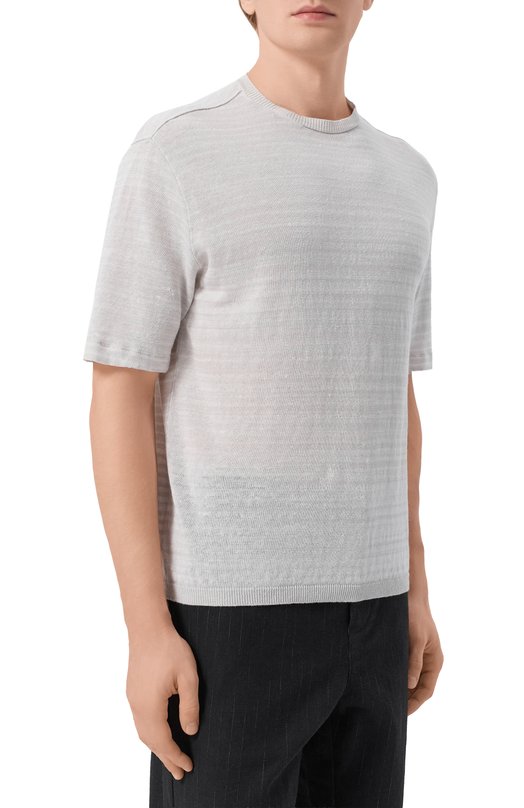 Льняной джемпер Transit CFUTRC13481 Серый  CFUTRC13481 Фото 3