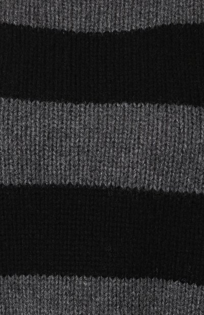 Кашемировый пуловер в полоску с круглым вырезом RTA, арт. WF7CS-815BKGRY, фото 5