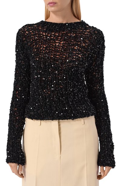 Свитер с отделкой пайетками JIL SANDER, арт. J03GP0171/J18354, фото 3