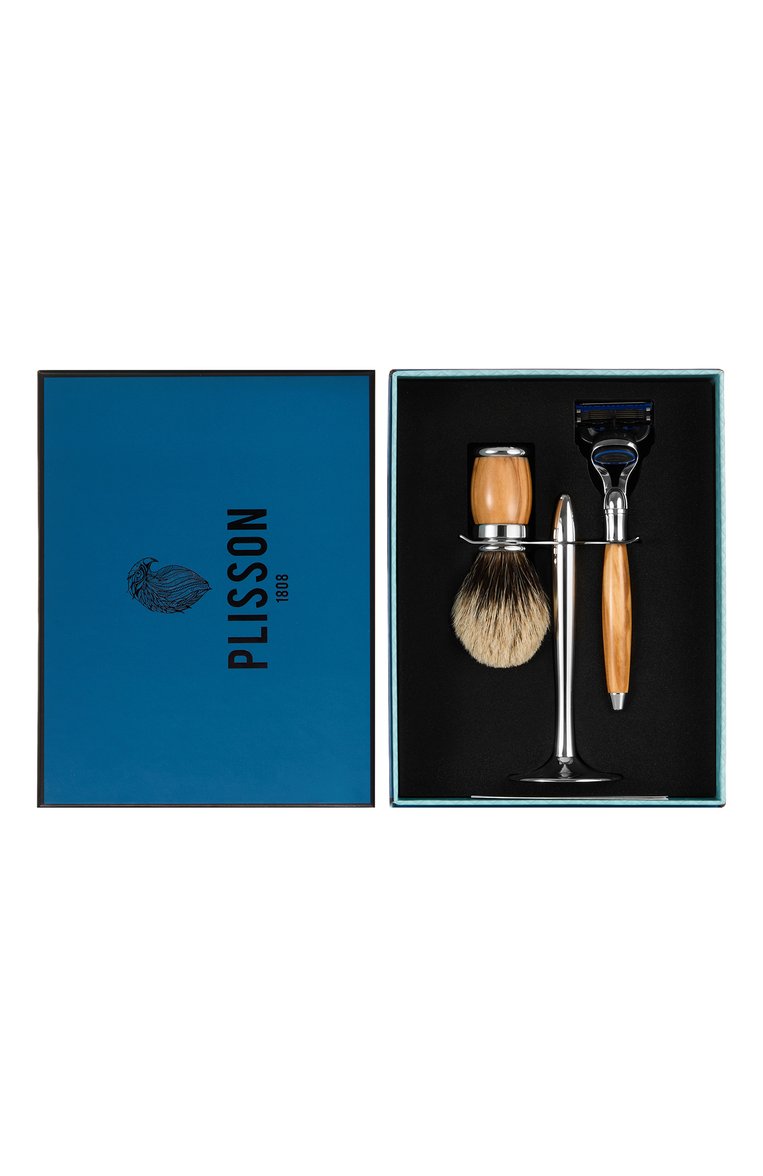 Мужского набор для бритья olive and european grey PLISSON бесцветного цвета, арт. PLSNJ3962FC3 | Фото 2 (Нос: Не проставлено; Региональные ограничения белый список (Axapta Mercury): Не проставлено; Косметика кросс-кт: Уход М; Назначение: Для бритья)