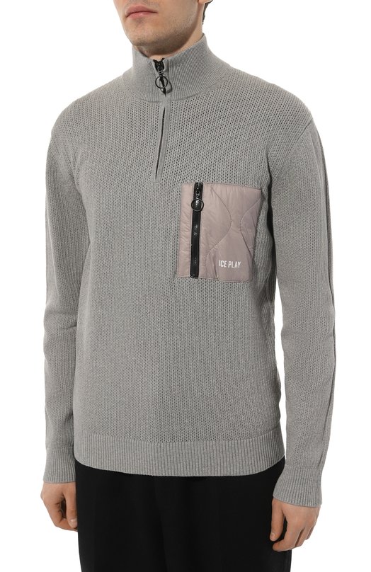 Хлопковый джемпер Ice Play Серый, фото 3