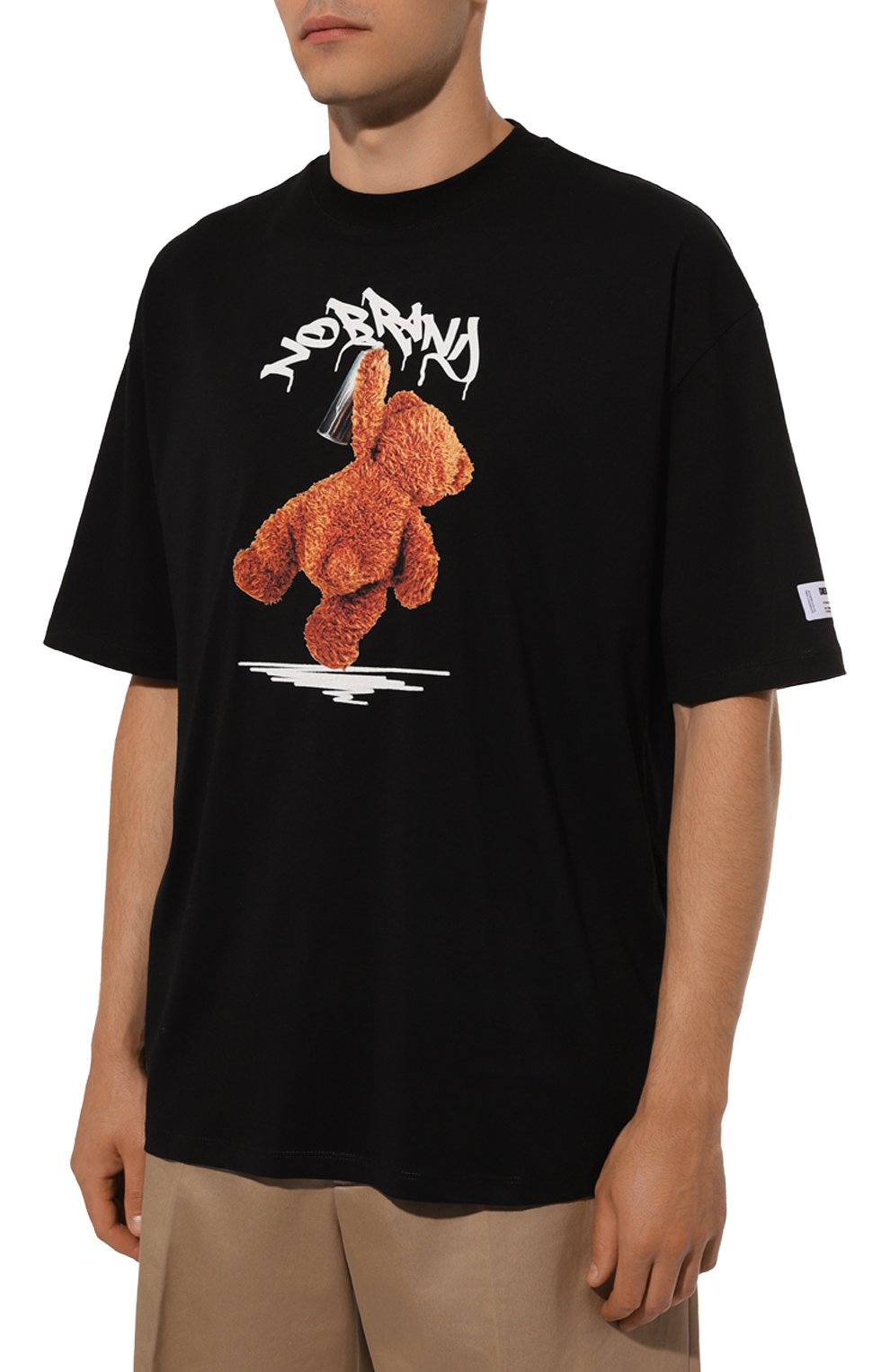 Хлопковая футболка DIEGO VENTURINO, арт. D3W4DVTS0P0NB, фото 3