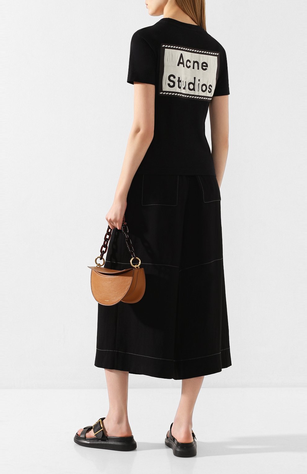 Хлопковая футболка ACNE STUDIOS, арт. AL0111/W, фото 2