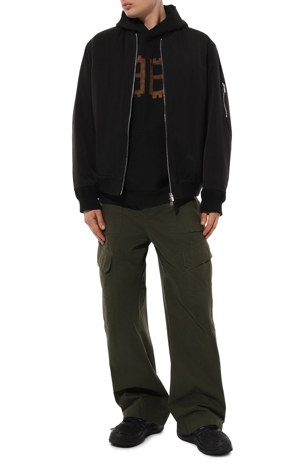 Хлопковое худи BALENCIAGA, арт. 742603/T0VN7, фото 2