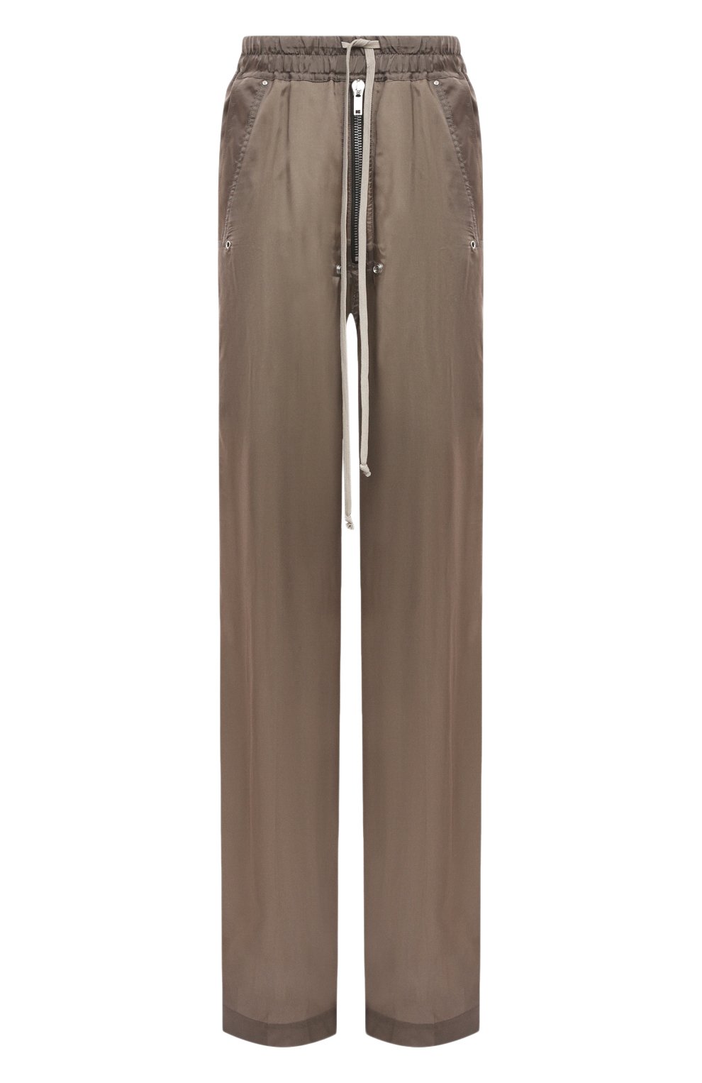 Брюки RICK OWENS серого цвета по цене 75250 руб., арт. RP01D2361, фото 1 Брюки RICK OWENS, арт. RP01D2361, фото 1