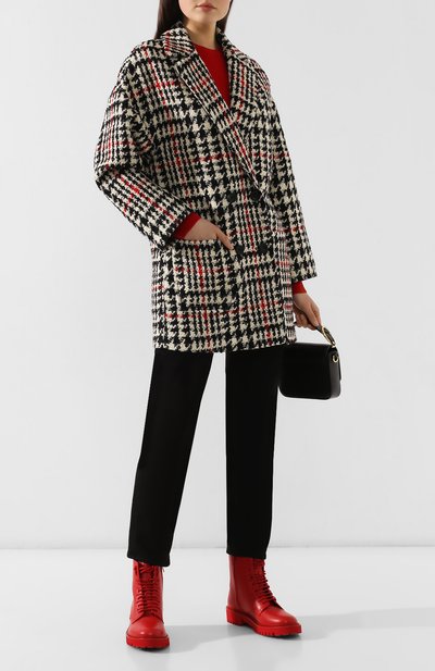 Шерстяное пальто REDVALENTINO разноцветного цвета по цене 51700 руб., арт. SR3CAA82/499, фото 2 Шерстяное пальто REDVALENTINO, арт. SR3CAA82/499, фото 2