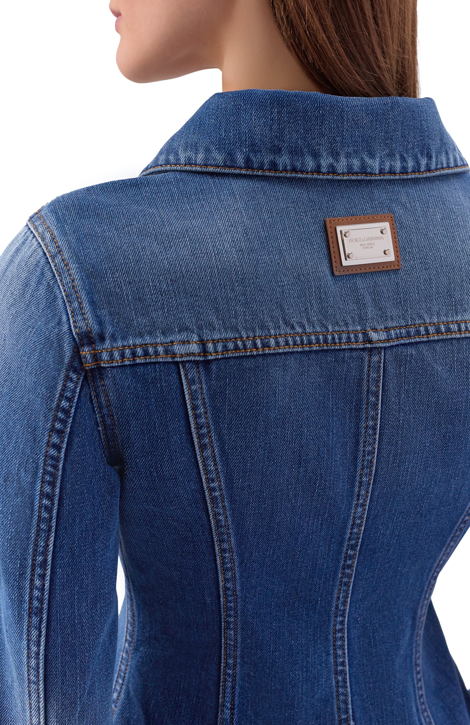 Джинсовая куртка DOLCE & GABBANA синего цвета по цене 191500 руб., арт. F9T00D/G80C5, фото 5 Джинсовая куртка DOLCE & GABBANA, арт. F9T00D/G80C5, фото 5