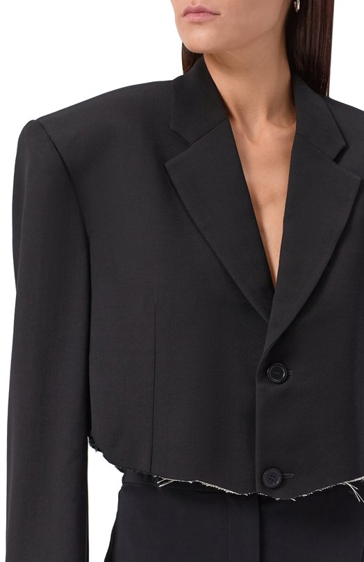 Жакет из вискозы и шерсти Balenciaga 839295/TRT01 Чёрный  839295/TRT01 Фото 5