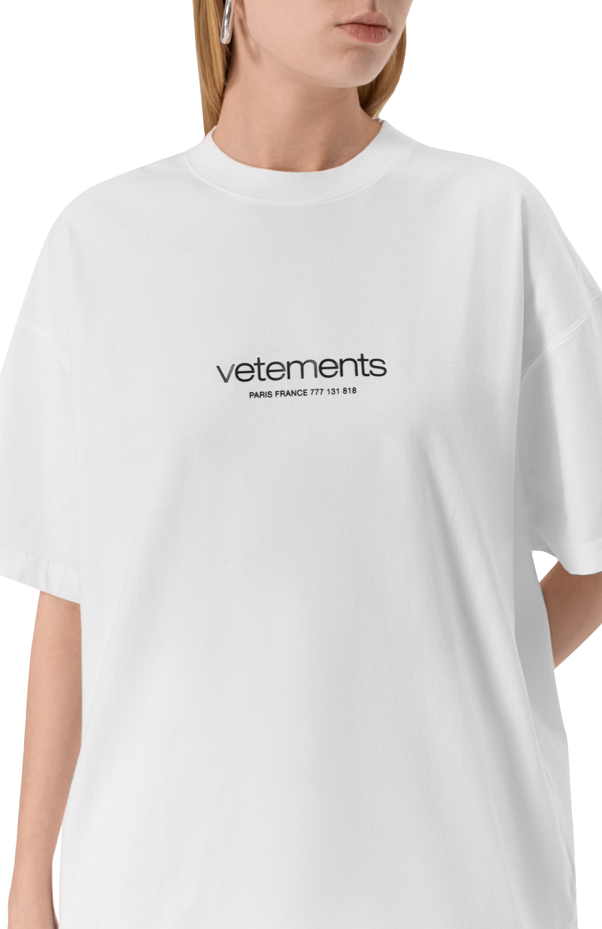 Хлопковая футболка VETEMENTS, арт. UE64TR150W, фото 5