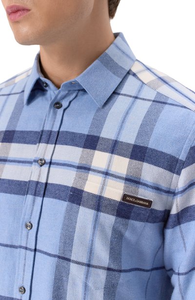 Хлопковая рубашка DOLCE & GABBANA, арт. G5JZ9T/GJ286, фото 5