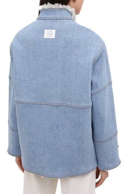 Джинсовая куртка STELLA MCCARTNEY синего цвета по цене 122000 руб., арт. 602141/S0H18, фото 4 Джинсовая куртка STELLA MCCARTNEY, арт. 602141/S0H18, фото 4
