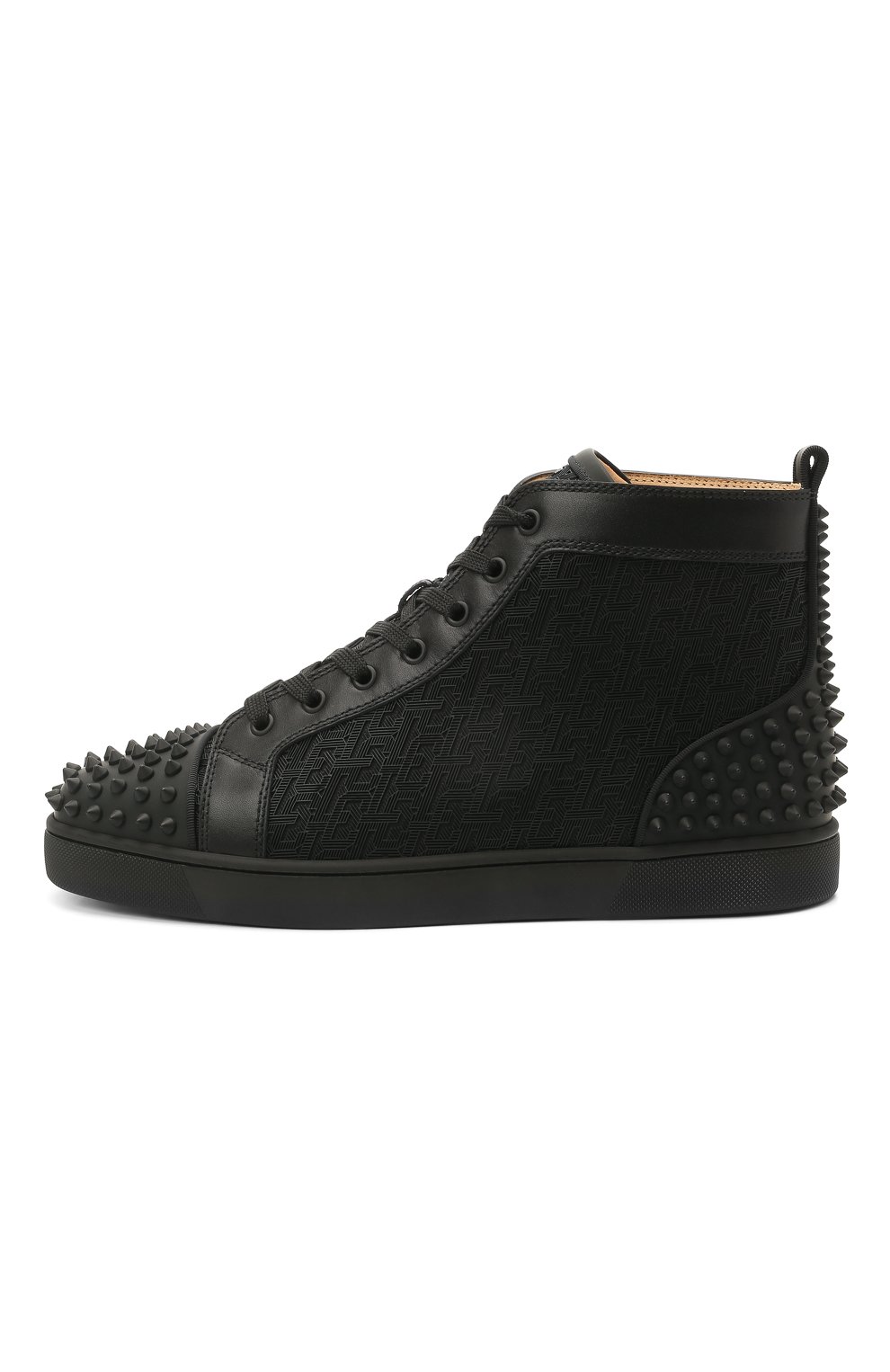 Комбинированные кеды lou spikes 2 CHRISTIAN LOUBOUTIN, арт. 1210802/L0U SPIKES 2 FLAT, фото 3