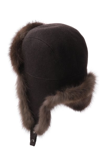 Утепленная шапка-ушанка с отделкой из соболя VICTORIA KUSENKOVA, арт. 339173304159, фото 2