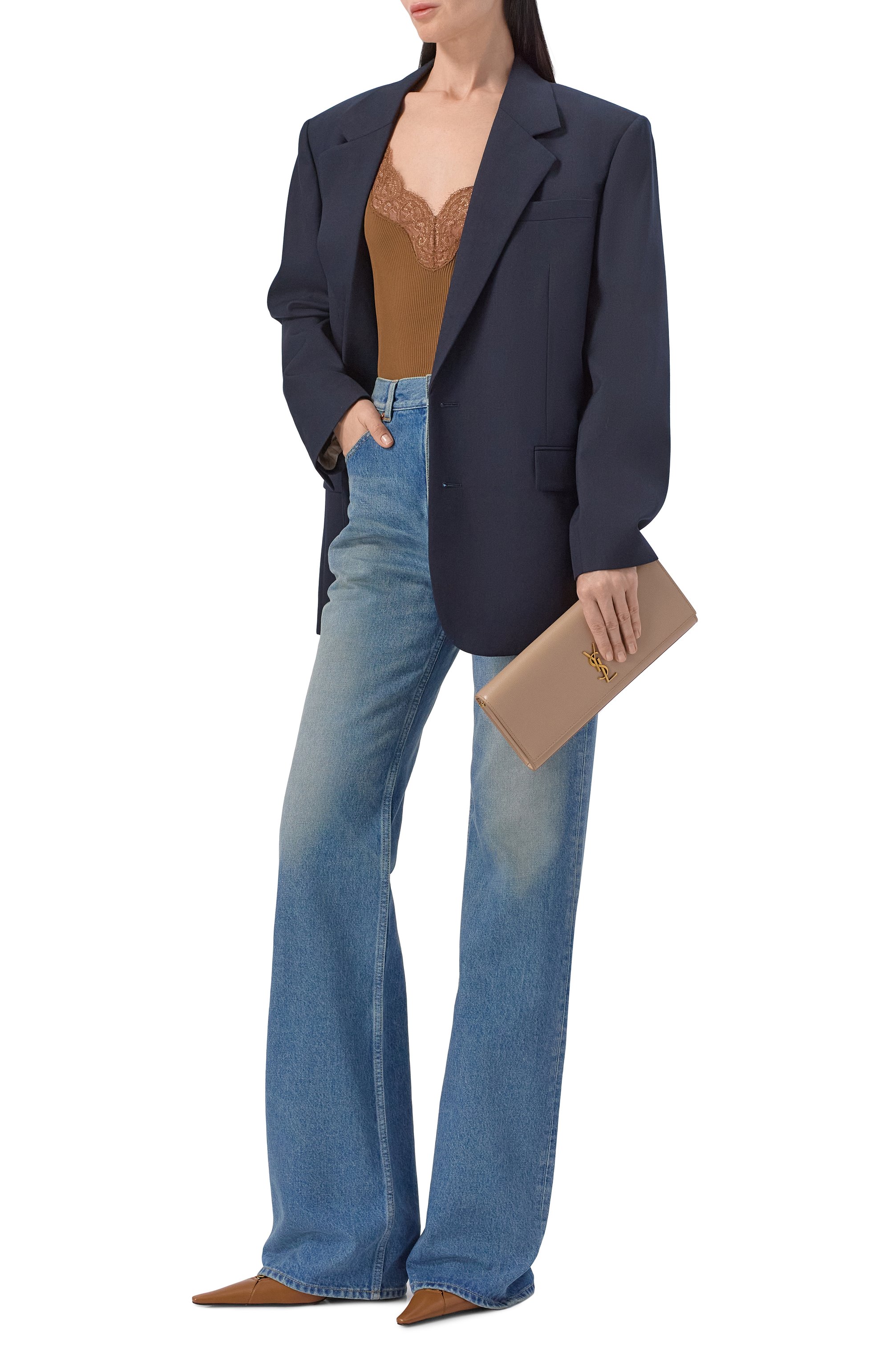 Шелковый топ SAINT LAURENT, арт. 796843/Y37SM, фото 2