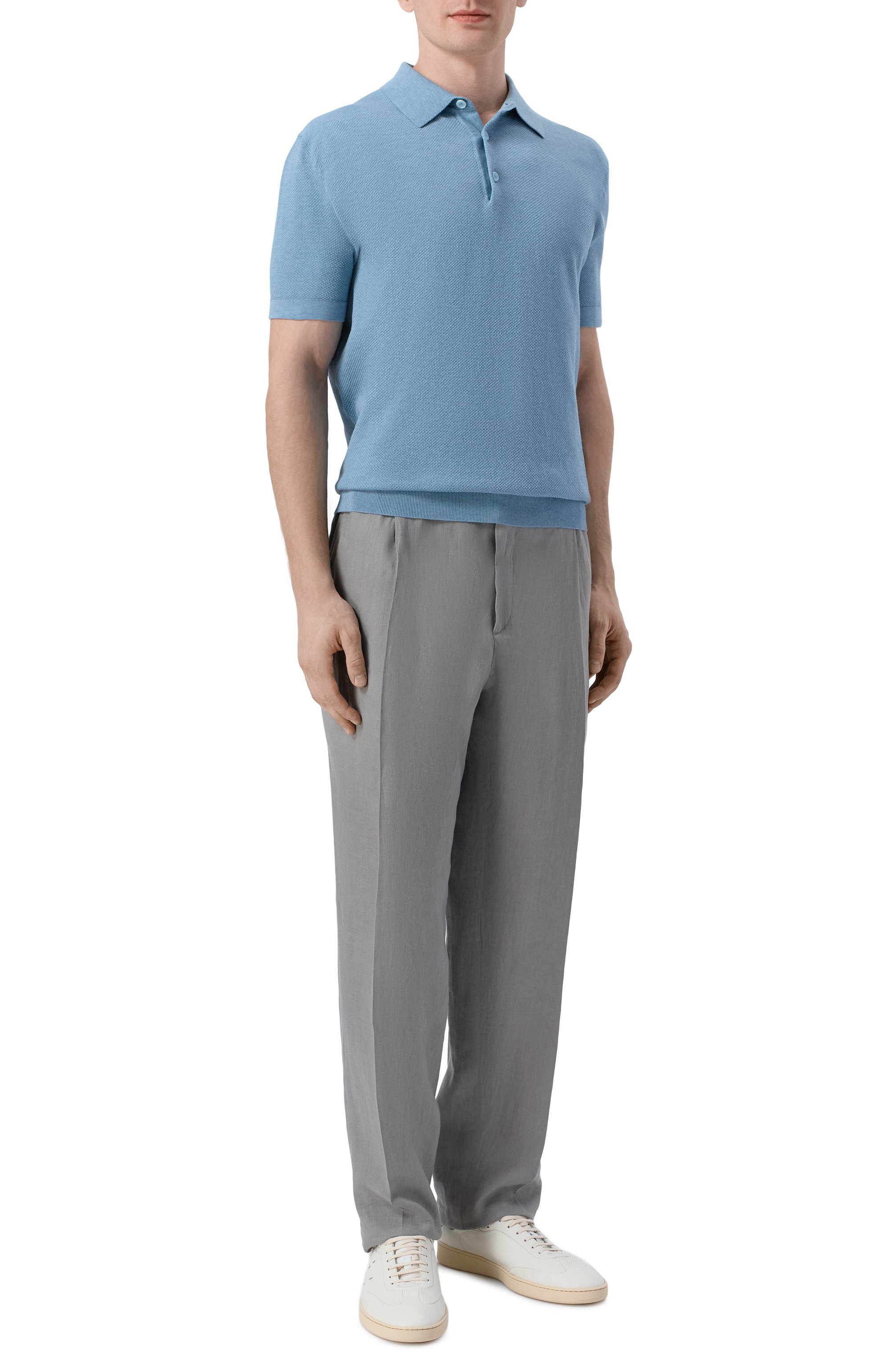 Льняные брюки KITON, арт. UPN01H09690, фото 2