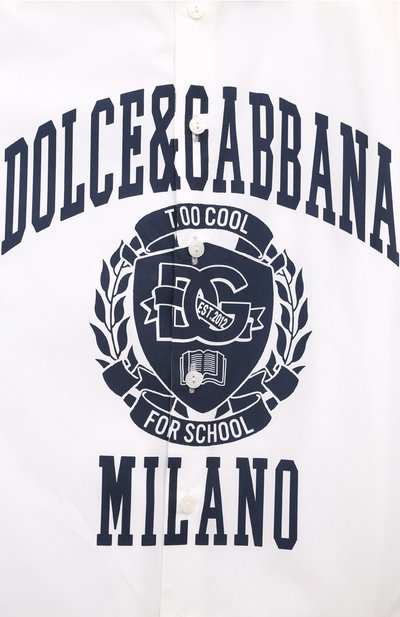 Хлопковая рубашка DOLCE & GABBANA, арт. L43S57/G7NML, фото 3