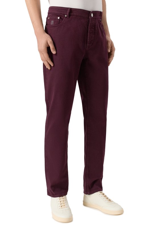 Джинсы Traditional Fit Brunello Cucinelli M277UD3210 Фиолетовый  M277UD3210 Фото 3