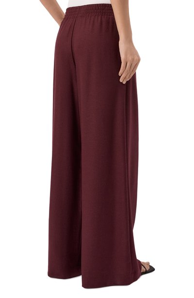 Шерстяные брюки ERMANNO SCERVINO бордового цвета по цене 78300 руб., арт. D494P613XYI, фото 4 Шерстяные брюки ERMANNO SCERVINO, арт. D494P613XYI, фото 4