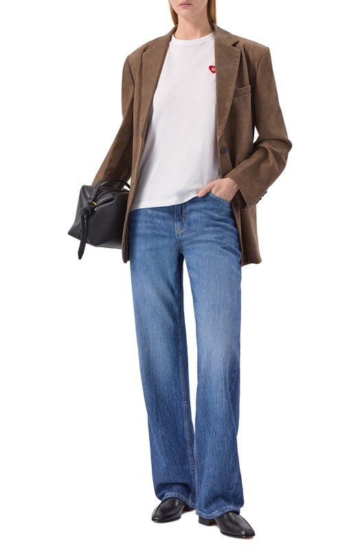 Хлопковая футболка HUGO 50562145 Белый  50562145 Фото 2