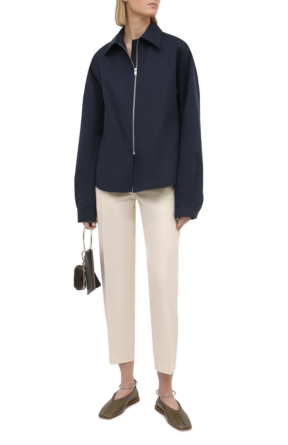 Хлопковая рубашка JIL SANDER, арт. JSPS600605-WS251800, фото 2