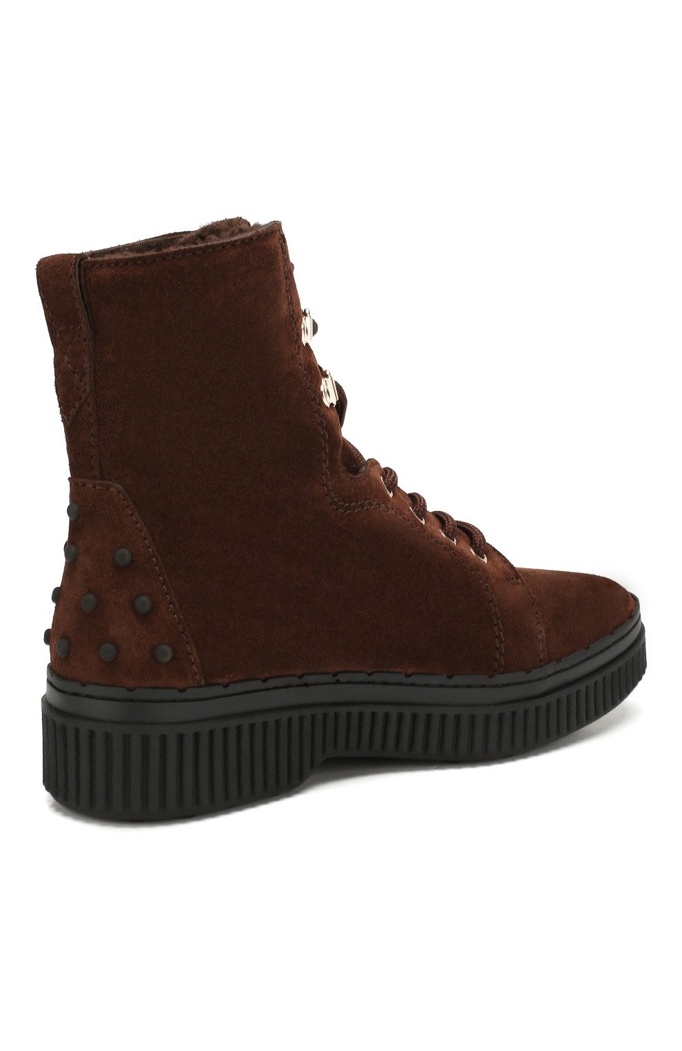 Замшевые ботинки TOD’S темно-коричневого цвета по цене 79100 руб., арт. XXW39A0AM51RE0, фото 4 Замшевые ботинки TOD’S, арт. XXW39A0AM51RE0, фото 4