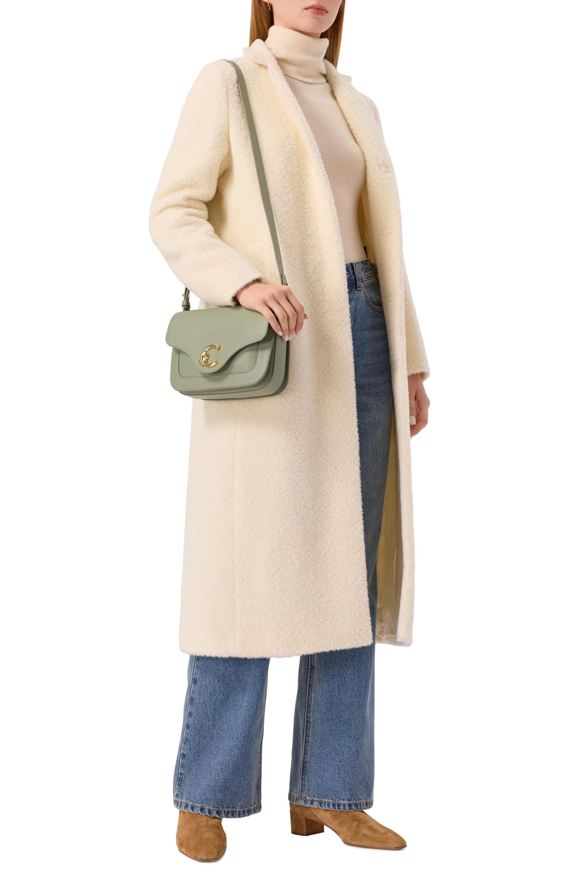 Сумка c-me small COCCINELLE светло-зеленого цвета по цене 37800 руб., арт. E1SSL150101, фото 7 Сумка c-me small COCCINELLE, арт. E1SSL150101, фото 7