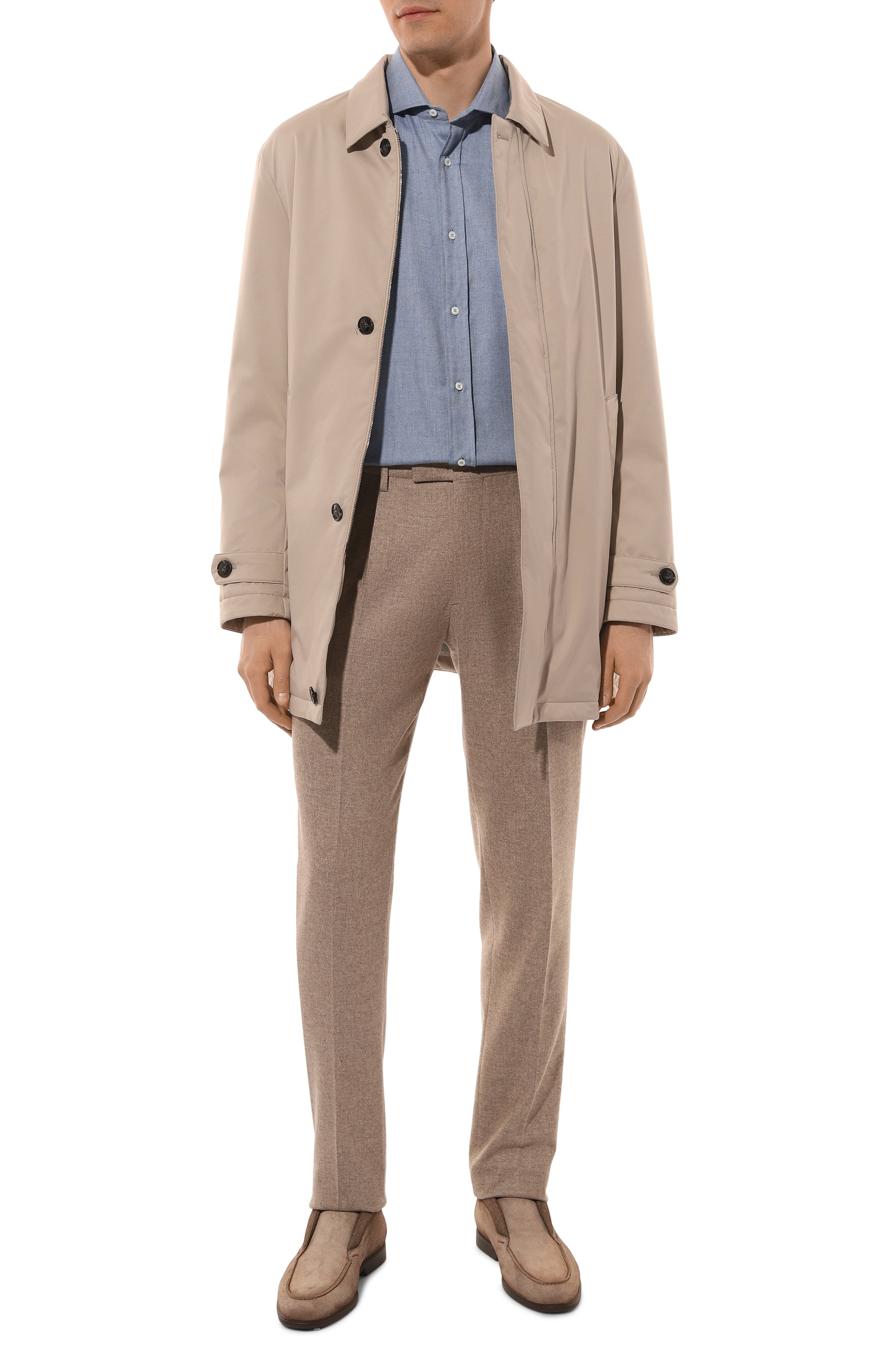 Рубашка из хлопка и лиоцелла BRUNELLO CUCINELLI, арт. MY6370627, фото 2