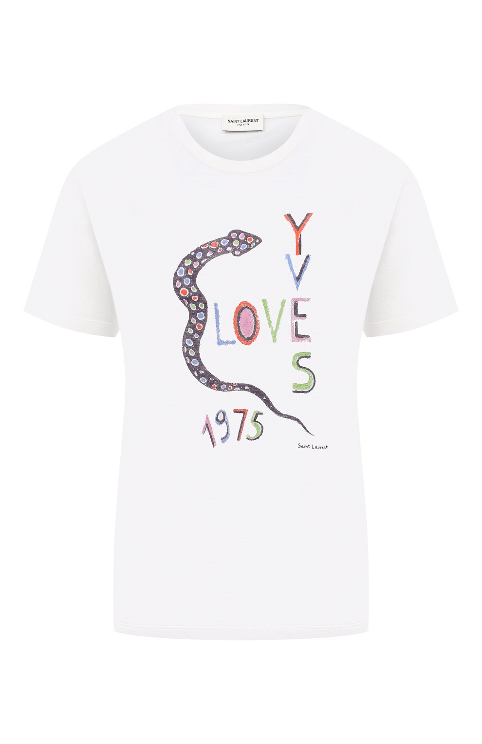Хлопковая футболка SAINT LAURENT, арт. 614271/YBRR2, фото 1