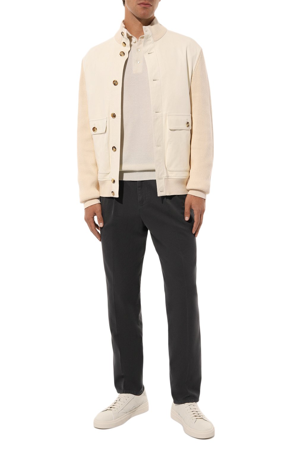 Комбинированный кардиган BRUNELLO CUCINELLI, арт. MPGOL1934, фото 2