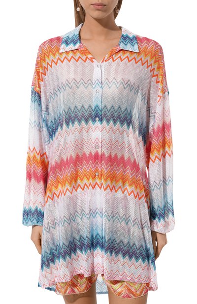 Туника из вискозы MISSONI разноцветного цвета по цене 99500 руб., арт. MC24SK00/BR00ZY, фото 3 Туника из вискозы MISSONI, арт. MC24SK00/BR00ZY, фото 3