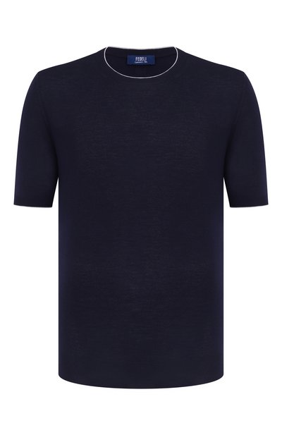 Мужской джемпер из кашемира и шелка FEDELI, арт. MU0L5718B/CASMERE SETA BIC