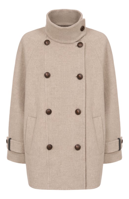 Пальто из шерсти и кашемира Brunello Cucinelli MD5327708 Бежевый MD5327708