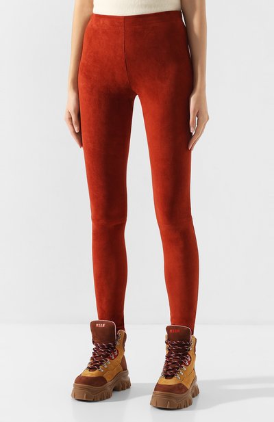 Кожаные легинсы DROME, арт. DPD1717R/D734, фото 3