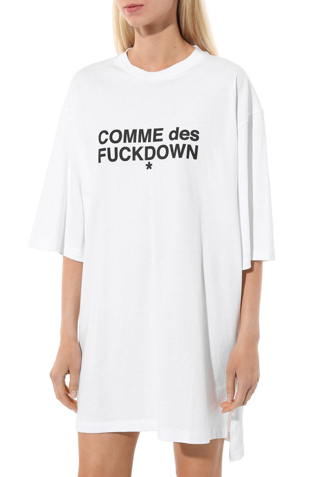 Хлопковое платье COMME DES FUCKDOWN, арт. CFABW00013, фото 3