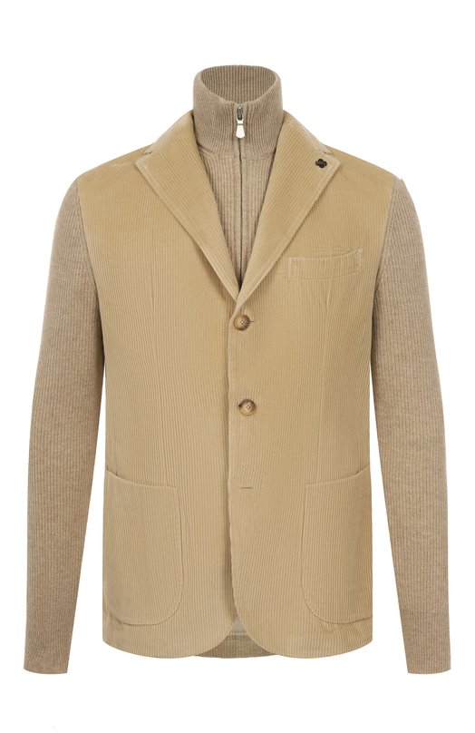 Вельветовый пиджак Gran Sasso 23121/52221 Кремовый 23121/52221