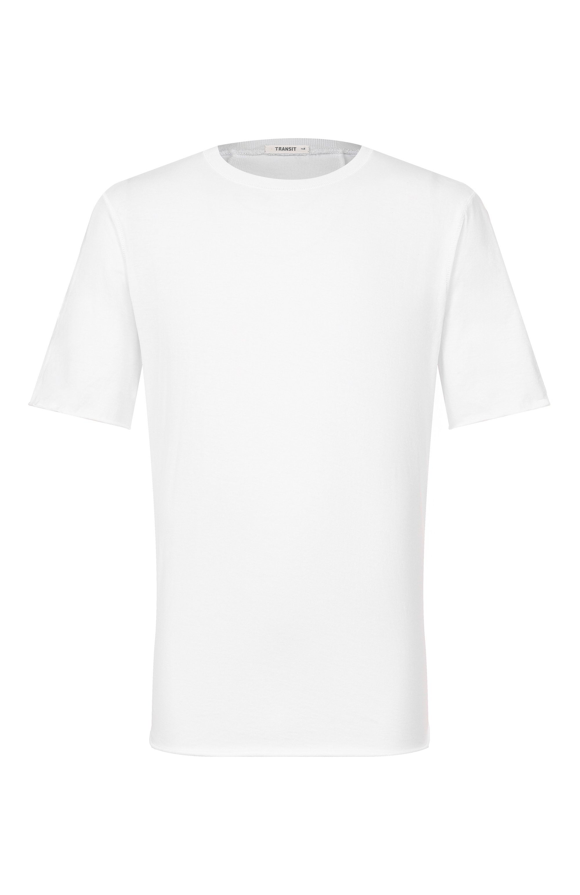 Хлопковая футболка TRANSIT белого цвета по цене 17100 руб., арт. CFUTRC1363, фото 1 Хлопковая футболка TRANSIT, арт. CFUTRC1363, фото 1
