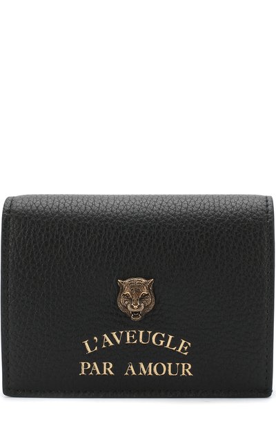 Кожаный футляр для кредитных карт animalier GUCCI, арт. 453169/A7M0T, фото 1