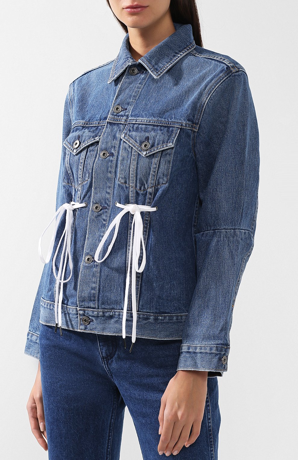 Джинсовая куртка с потертостями PROENZA SCHOULER, арт. WL1839094-DC012, фото 6