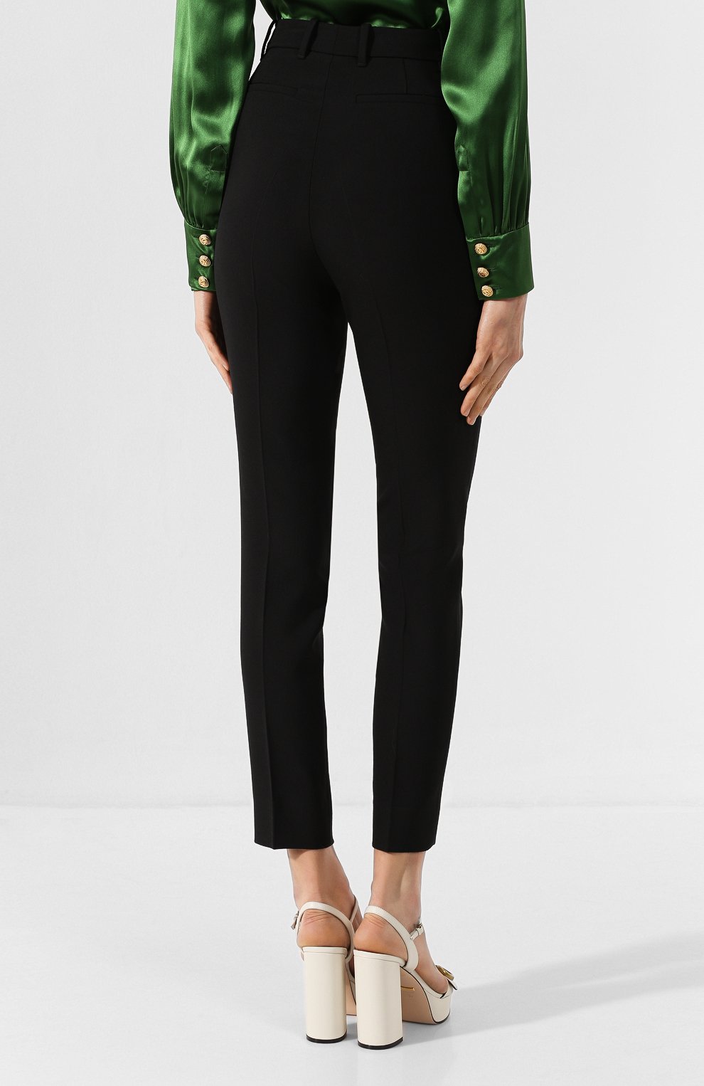 Брюки из смеси шерсти и вискозы GUCCI, арт. 569128/ZAASP, фото 4