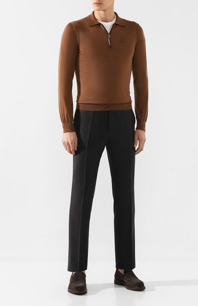 Кожаные пенни-лоферы MORESCHI темно-коричневого цвета по цене 54250 руб., арт. 43199/EM, фото 2 Кожаные пенни-лоферы MORESCHI, арт. 43199/EM, фото 2