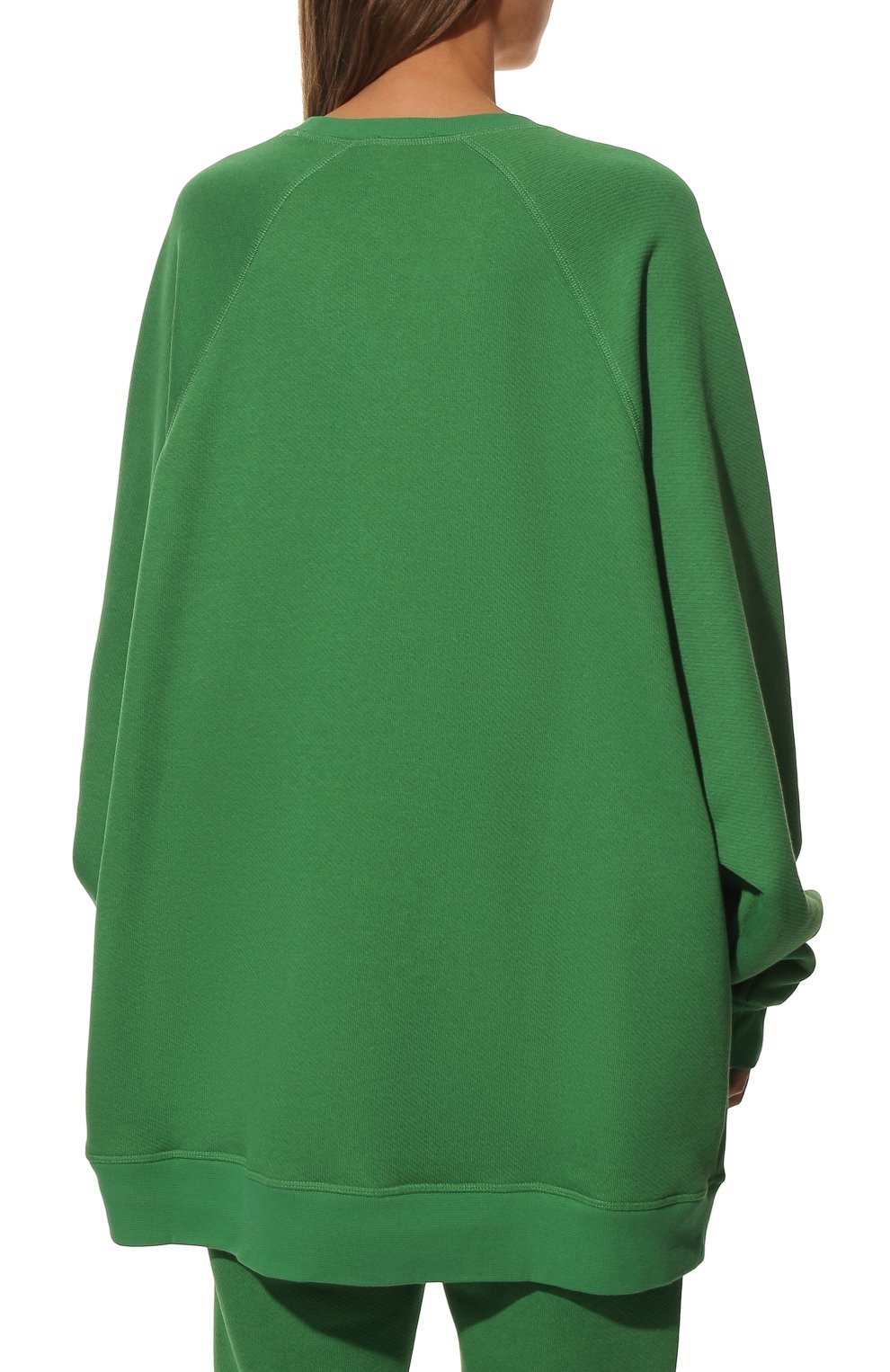 Свитшот из хлопка и кашемира HALFBOY зеленого цвета по цене 49500 руб., арт. H04WFCR1302, фото 4 Свитшот из хлопка и кашемира HALFBOY, арт. H04WFCR1302, фото 4