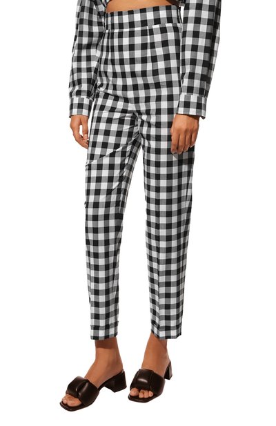 Хлопковые брюки MIU MIU, арт. MP1560-1LTR-F0002, фото 3