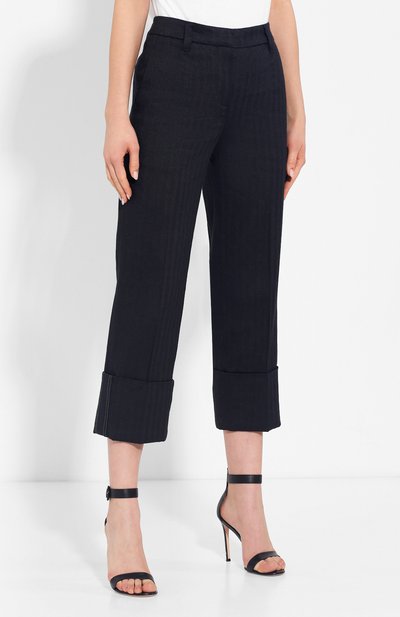 Брюки из смеси хлопка и льна BRUNELLO CUCINELLI, арт. MF578P6968, фото 3