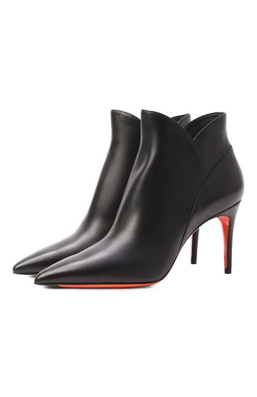 Кожаные ботильоны Santoni WTIG71819HI2NSZA Чёрный WTIG71819HI2NSZA