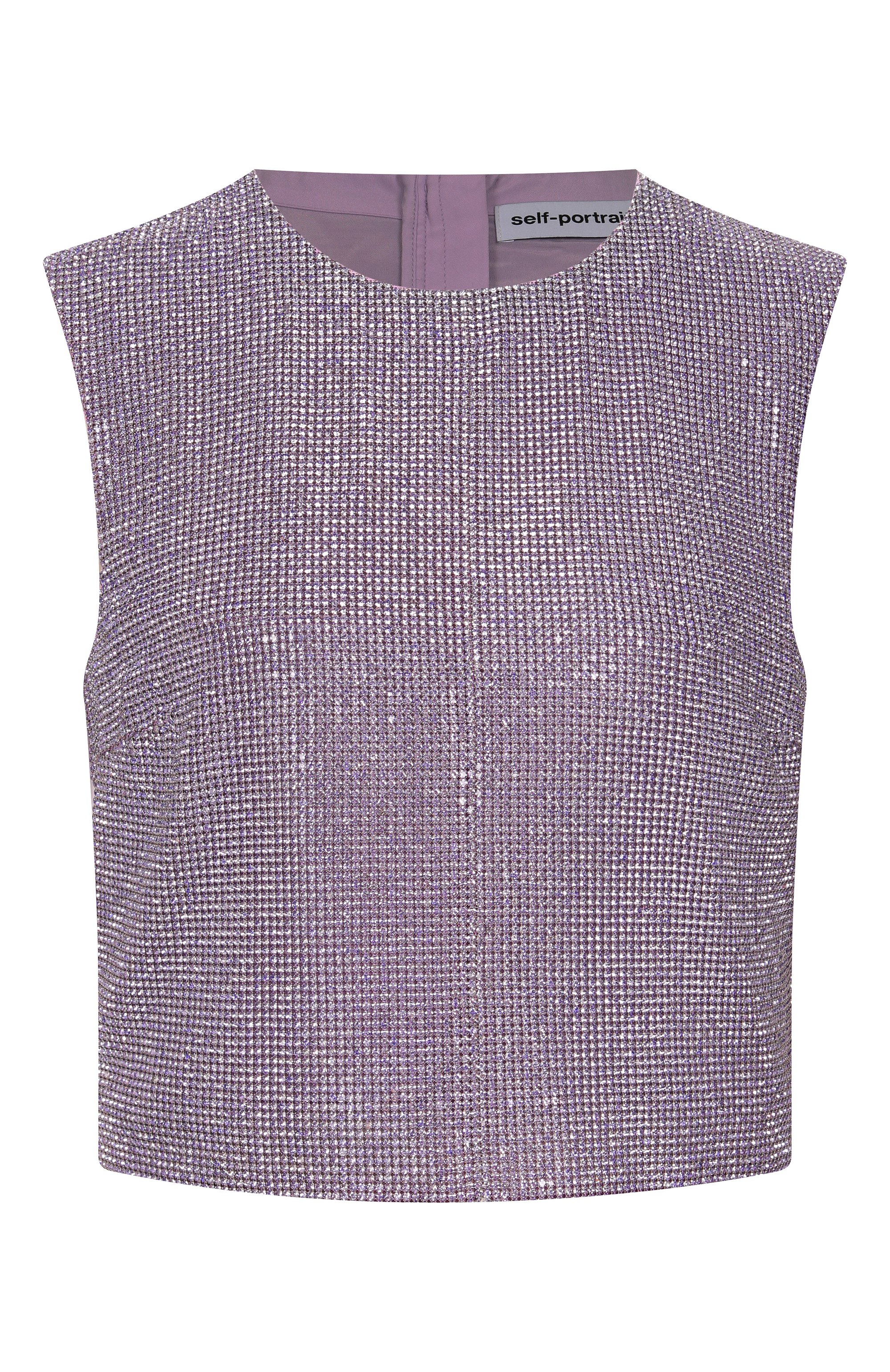 Топ с отделкой стразами SELF-PORTRAIT, арт. PF25023TL, фото 1