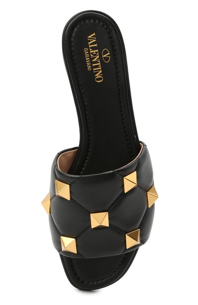 Кожаные шлепанцы upstud spike VALENTINO, арт. VW2S0BK4/ZCG, фото 5